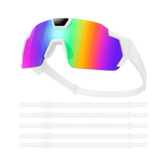 Paquete de correas deportivas blancas (5 piezas)